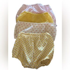 vintage Bloomers Set Yellow, Pink, White polka dot , floral , & gingham